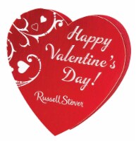 Russell Stover Assorted Chocolates in Red Heart Shaped Box Perspective: Main