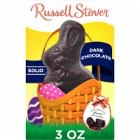 RUSSELL STOVER Easter Bunny Solid Dark Chocolate Candy Rabbit Perspective: Main