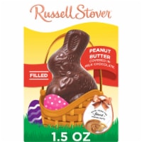 RUSSELL STOVER Easter Bunny Peanut Butter in Milk Chocolate Candy Rabbit Perspective: Main