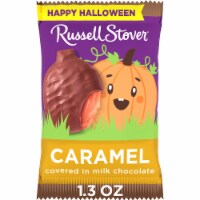 RUSSELL STOVER Halloween Milk Chocolate Caramel Candy Pumpkin, 1.3 oz Perspective: Main