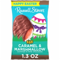 RUSSELL STOVER Easter Caramel & Marshmallow Milk Chocolate Candy Easter Egg Perspective: Main