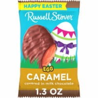 RUSSELL STOVER Easter Caramel Milk Chocolate Candy Easter Egg Perspective: Main