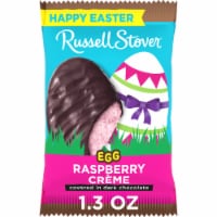 RUSSELL STOVER Easter Raspberry Crème Dark Chocolate Candy Easter Egg Perspective: Main