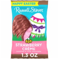 RUSSELL STOVER Easter Strawberry Crème Milk Chocolate Candy Easter Egg Perspective: Main
