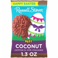 RUSSELL STOVER Coconut Milk Chocolate Candy Easter Nest Perspective: Main