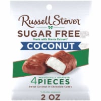 RUSSELL STOVER Sugar Free Coconut in Chocolate Candy, 2 oz bag Perspective: Main