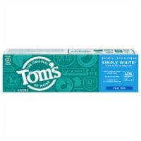 Tom's of Maine Natural Simply White Fluoride Toothpaste Clean Mint