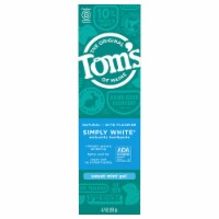 Tom's of Maine Natural Simply White Fluoride Toothpaste Sweet Mint