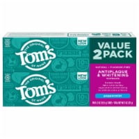 Tom's of Maine Fluoride-Free Antiplaque & Whitening Natural Toothpaste Peppermint