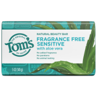 Tom's of Maine Natural Beauty Bar Soap for Sensitive Skin With Aloe Vera Fragrance-Free