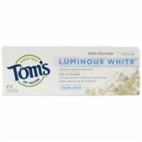 Tom's of Maine Luminous White Clean Mint Tootpaste Perspective: Main