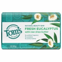 Tom's of Maine Natural Beauty Bar Soap With Raw Shea Butter Fresh Eucalyptus