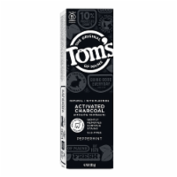 Tom's of Maine Activated Charcoal Whitening Natural Toothpaste With Fluoride Peppermint