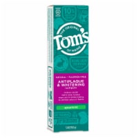 Tom's of Maine Fluoride-Free Antiplaque & Whitening Natural Toothpaste Spearmint Gel