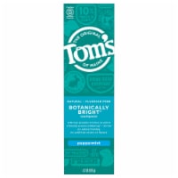 Tom's of Maine Natural Fluoride-Free SLS-Free Botanically Bright Toothpaste Peppermint