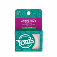 Tom's of Maine Naturally Waxed Antiplaque Flat Dental Floss Spearmint