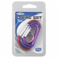 Custom Accessories D-Ring Keychain Set – 3 pc