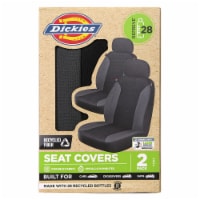 Dickies® Repreve Seat Covers - Black Gray Perspective: Main