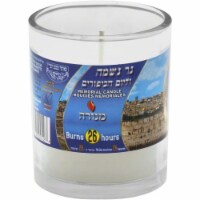 Menora - Candles Memorial Glass - Case of 24-1 CT - Father's Day Gift