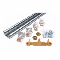 John Sterling Bypassing Door Hanger Kit,Mill,96 In.  R-BYP-50-2D8