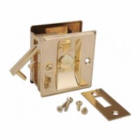 John Sterling Pocket Door Privacy Lock-Bright Brass  CD-1039-US3