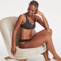 Hanes® Ultimate Ultra Light Comfort V-Neck Wire-Free Bra Perspective: Main