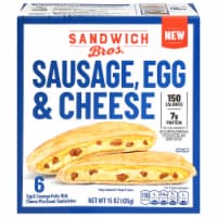 Sandwich Bros. Sausage Egg & Cheese Pita Snack Sandwiches Perspective: Main