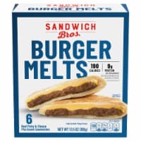 Sandwich Bros. Angus Cheeseburger Flatbread Pocket Sandwiches