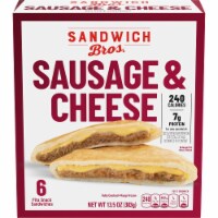 Sandwich Bros. Sausage & Cheese Flatbread Frozen Breakfast Pocket Sandwiches