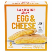 Sandwich Bros. Egg And Cheese Flatbread Pocket Breakfast Sandwiches Perspective: Main