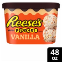 Reese's with Mini Reese's Pieces and Peanut Butter Swirl Vanilla Light Ice Cream Perspective: Main