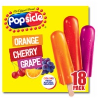 Popsicle Orange Cherry Grape Ice Pops