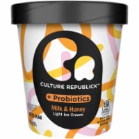 Culture Republick Milk & Honey Light Ice Cream with Probiotics Perspective: Main