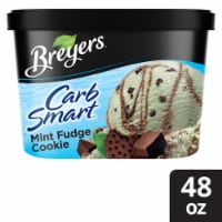 Breyers CarbSmart Mint Fudge Cookie Frozen Dairy Dessert Perspective: Main