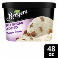 Breyers No Sugar Added Butter Pecan Frozen Dairy Dessert Perspective: Main