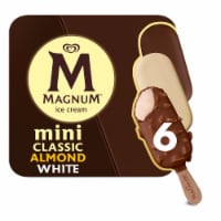 Magnum Mini Ice Cream Bars Classic Almond White Perspective: Main