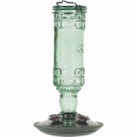 HUMMINGBIRD GREEN ANTIQUE BOTTLE FEEDER Perspective: Main