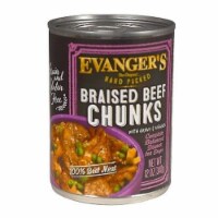 Evangers EG21107 Super Premium Hand-Packed Braised Beef Chunks with Gravy Canned Dog Food