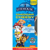 Litehouse® Paw Patrol Cheddar Chessy Dip And Spread Perspective: Main