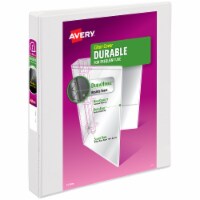 Avery™ Durable Clear Cover White Binder