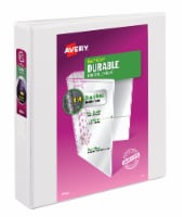 Avery™ Clear Cover Durable Binder - White