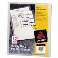 Avery® Heavy-Duty Plastic Sleeves, Letter Size, Clear, 12/pack 72611