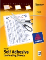 Avery® Self Adhesive Laminating Sheets - 10 Pack Perspective: Main