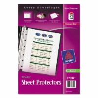 Avery® Top Load Sheet Protector, Heavyweight, 8.5 x 5.5, Clear, 25/Pack 77004