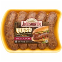 Johnsonville® Uncooked Queso with Pepper Jack Cheese Pork Sausage Links Perspective: Main