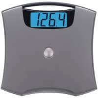 Jumbo Easy-to-Clean 440-lb Capacity Silver Bathroom Scale