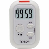 Taylor Precision Products Digital Display Flashing Light Timer White (5879) TAP5879