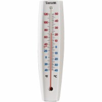 Taylor 3-1/4 W x 14-1/2 H Rustproof Tube Indoor & Outdoor Thermometer 5109