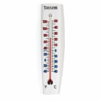 Taylor 2-3/8  W x 7-5/8  H Aluminum Tube Indoor & Outdoor Thermometer 5154