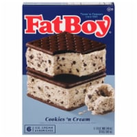 Fat Boy® Cookies n Cream Ice Cream Sandwiches Perspective: Main